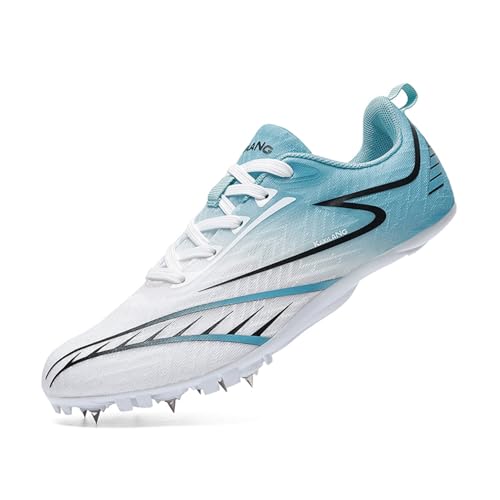 WEJIESS Leichtathletik Spike Schuhe Herren Jugendliche Anti-Rutsch Unisex Leichtathletik Schuhe Atmungsaktive Running Sneakers Sprint Jumping Race Training Schuhe von WEJIESS