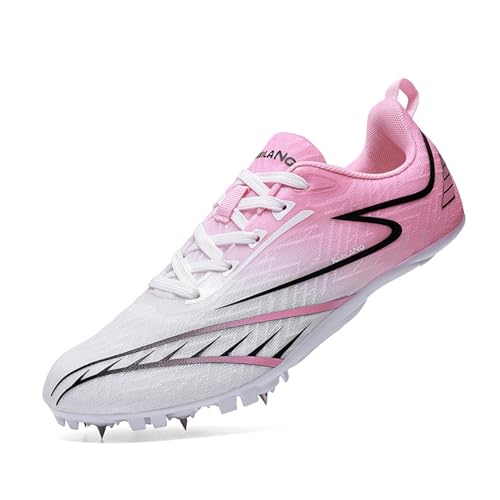 WEJIESS Leichtathletik Spike Schuhe Herren Jugendliche Anti-Rutsch Unisex Leichtathletik Schuhe Atmungsaktive Running Sneakers Sprint Jumping Race Training Schuhe von WEJIESS