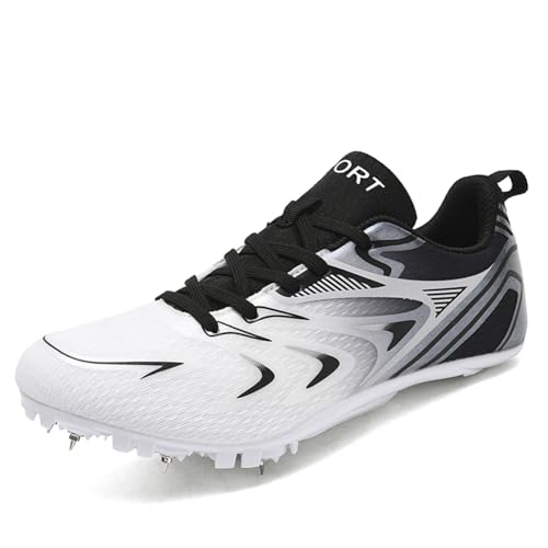 WEJIESS Leichtathletik Spike Schuhe Herren Jugendliche Anti-Rutsch Unisex Leichtathletik Schuhe Atmungsaktive Running Sneakers Sprint Jumping Race Training Schuhe von WEJIESS