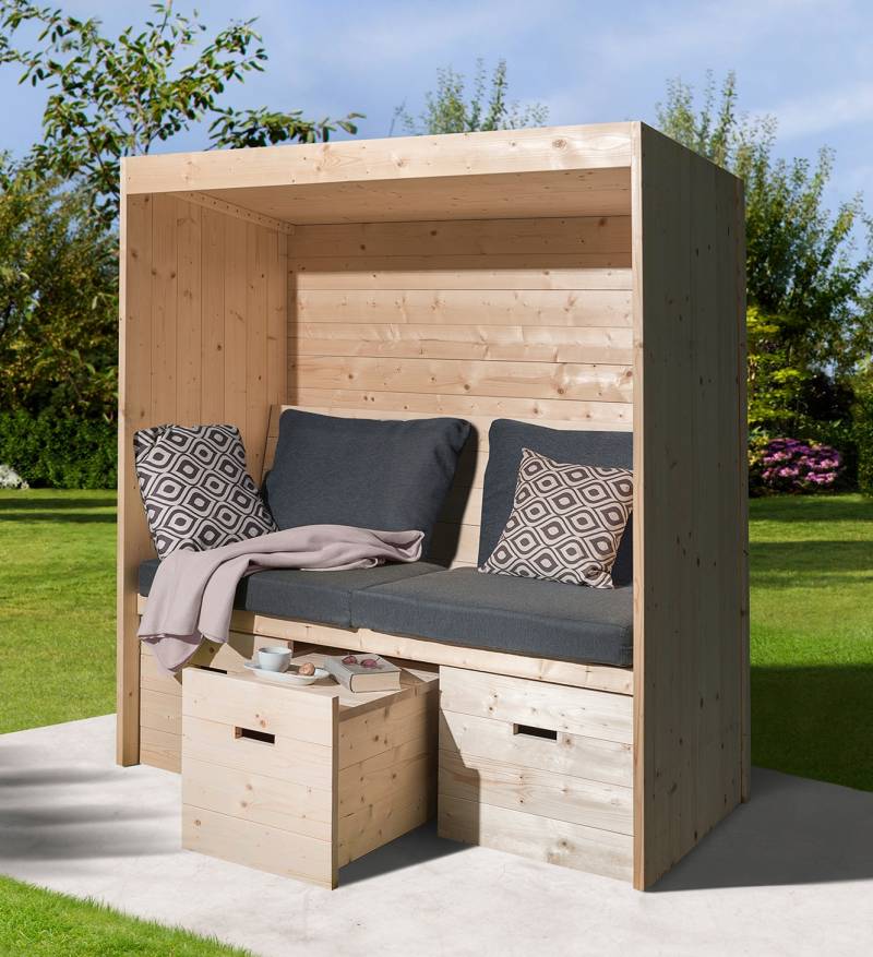 weka Sitzlaube "Bozen" inkl. 6-teiliges Kissen-Set von WEKA