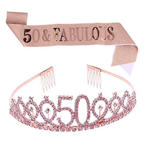 WEKADRIN 1satz Krone Und Schärpe Für Geburtstagsfeiern Teiliges Aus Bequemes Etikettenband Für Unvergessliche Feiern Für Mädchen Und Jungen Party-dekoration von WEKADRIN