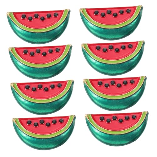 WEKADRIN 1 Satz Teiliges Kreative Wassermelonen-broschen Anstecknadeln Für Cardigans Und Schals Modische Langlebige Kleidung Clips Mit Glatter Oberfläche Vielseitig Für Pullover 8 Stück von WEKADRIN