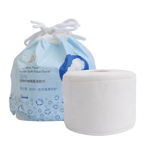 WEKADRIN 1stück Wiederverwendbar Gesichtsreinigungstuch Aus Baumwolle Praktisches Make-up Entfernen Tiefenreinigendes Handtuch Für Empfindliche Haut Für Reisen Farbe Zufällig von WEKADRIN