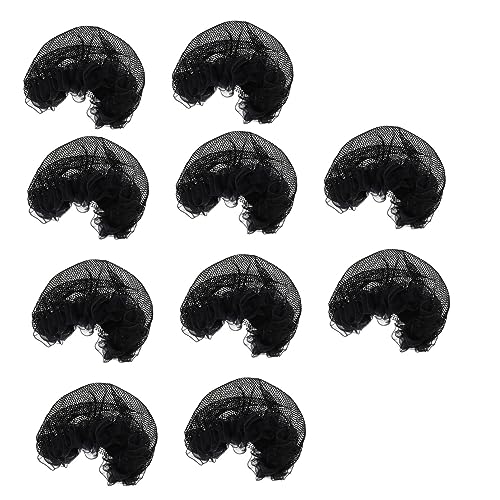 WEKADRIN 10 Stück Elastische Unsichtbare Haarnetze mit Elastischem Rand Wiederverwendbare Duttnetze für Damen für Ballett Sport Arbeit und Bühnenshows Verstellbar und Bequem von WEKADRIN