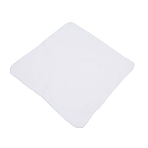 WEKADRIN 10 Stück Teiliges Doppellagiges Baumwolltuch mit Blauem Saum Saugfähiges Spucktuch und Sanftes Make Up Entferner Tuch für Neugeborene und Kleinkinder von WEKADRIN