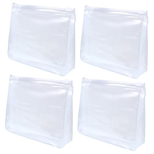 WEKADRIN 10 Stück Teiliges Durchsichtige wasserdichte PVC Kosmetiktaschen mit Reißverschluss Multifunktionale Make Up Organizer für Reisen Toilettenartikel Alltag Leicht und Langlebig von WEKADRIN