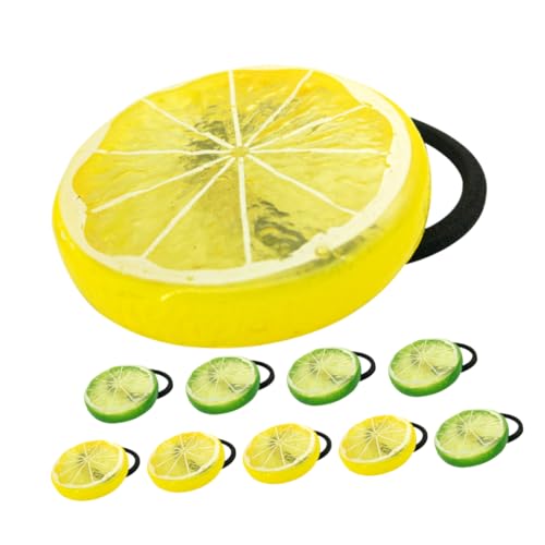 WEKADRIN 10 Stück Teiliges Haarbänder mit Zitronenmotiv Elastische Kleine Haargummis für Mädchen Festhaltend und Bequem Bunte Haarschmuck Accessoires für Festivals Partys und Alltag WEKADRIN 10 Stück Teiliges Haarbänder mit Zitronenmotiv Elastische Kleine Haargummis für Mädchen Festhaltend und Bequem Bunte Haarschmuck Accessoires für Festivals Partys und Alltag von WEKADRIN