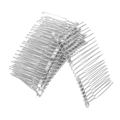 WEKADRIN 10 Stück Teiliges Metall Haarkämme Weiß Zähne Einstellbare Einsteckhaarkämme Haarschmuck für Frauen und Mädchen Stilvolle Kopfhaarschmuck Accessoires für Hochzeit und Alltag von WEKADRIN