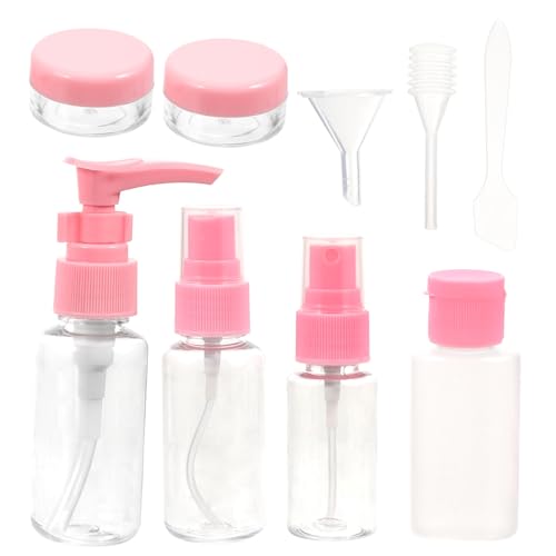 WEKADRIN 10 Stück Teiliges Reise Flaschen Nude Nachfüllbare Toilettenflaschen Auslaufsichere Lotion und Shampoo Behälter Flexibel Langlebig für Damen Unterwegs und Platzsparend von WEKADRIN