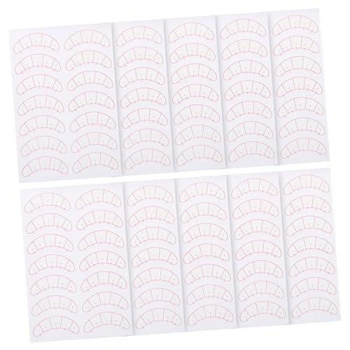 WEKADRIN 10blätter Papier-wimpernisolationspads Für Wimpernverlängerung Wimpern-mapping-aufkleber Make-up-tools Selbstklebende Augenpads Für Wimpernverlängerungszubehör von WEKADRIN