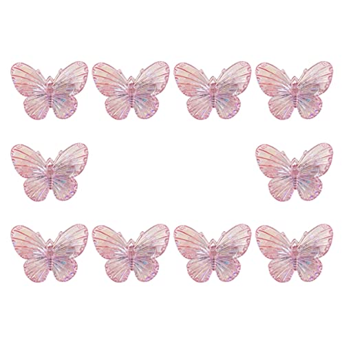 WEKADRIN 10stücke Kleine Schmetterlings-haarclips Rutschfeste Haarschmuck Für Damen Und Mädchen Süße Haarspangen Für Partys Und Besondere Anlässe Stilvolle Accessoires von WEKADRIN