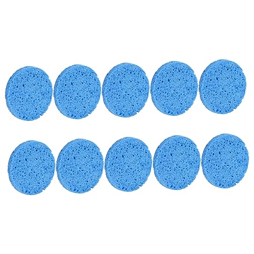 WEKADRIN 10stücke Gesichtsschwamm Zum Make-up-entfernen Zellstoffkompresse Reinigungsschwamm Für Hautpflege Gesichtsreinigungsschwamm Make-up-entferner-schwamm Blau von WEKADRIN