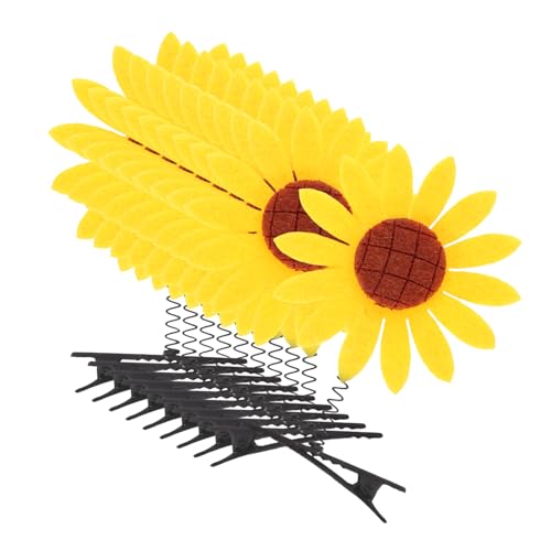 WEKADRIN 10stücke Sonnenblumen-haarspangen Frühlings-haarschmuck Dekorative Haarspangen Für Mädchen Party-haarschmuck von WEKADRIN