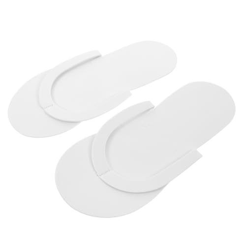 WEKADRIN 12 Paare Einweg EVA Faltbare Hausschuhe Unisex Weiche Rutschfeste Badeslipper Schnell Trocknend Hotel Reise Spa Pool Strand Slipper für Damen und Herren von WEKADRIN