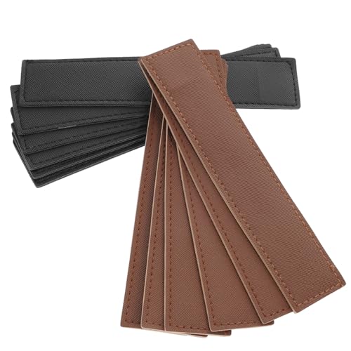 WEKADRIN 12 Stck Teiliges Leder Stiftschutzhülle Einzelner Kugelschreiber Etui Leichter Praktischer Pen Pouch für Büro Schule Studenten Eleganter Stift Organizer in Schwarz und Braun von WEKADRIN