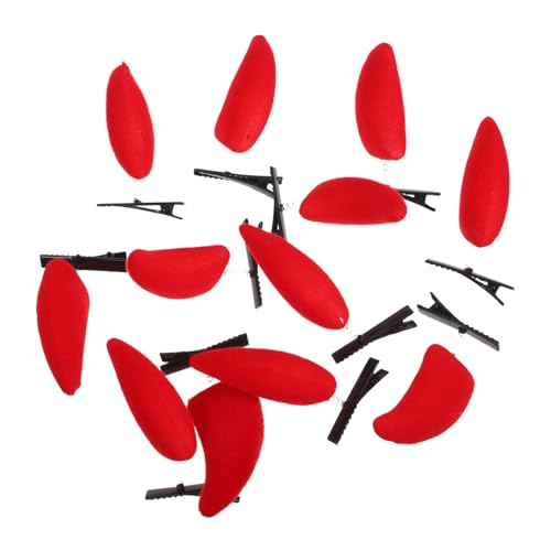 WEKADRIN 12 Stück Teiliges Halloween Teufelshörner Haarnadeln Rote Horn Haarspangen für Frauen und Teens Einzigartige Gothic Cosplay Clips für Kostümpartys Karneval Maskerade und von WEKADRIN