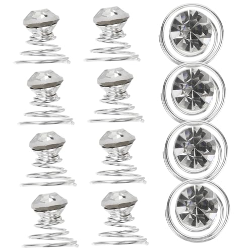 WEKADRIN 12 Stück Teiliges Strass Haarspangen Funkelnde Haarschmuck Dekoration Rutschfeste Haarclips für Damen und Mädchen Vielseitig für Party Alltag und Styling Robust und Komfortabel von WEKADRIN
