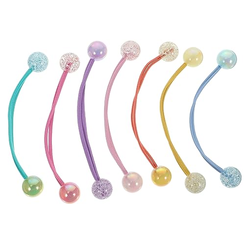 WEKADRIN 14stücke Teiliges Süße Haargummis Mit Bunten Kugeln Elastische Haargummis Für Mädchen Für Hochsteckfrisuren Partys Und Alltag Haaraccessoires Für Jeden Anlass von WEKADRIN