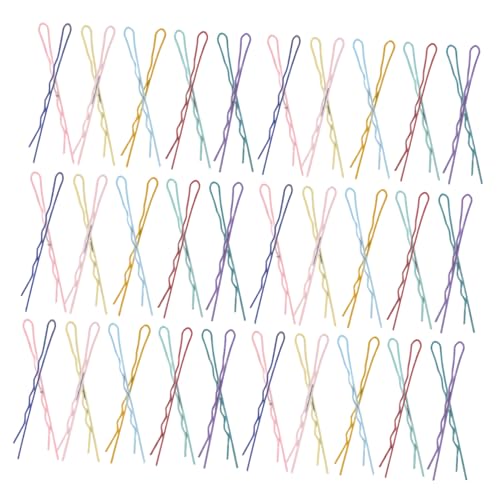 WEKADRIN 150 Stück Bunte Metall Haarspangen Wellenförmige Haarklammern für Frauen und Mädchen Haarstyling Zubehör Kompakt Langlebig Vielseitig Farbenfroh von WEKADRIN