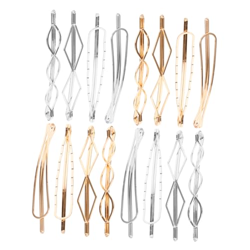 WEKADRIN 16 Stück Metall Haarnadeln Haarklammern Für Mädchen Und Frauen Minimalistische Haarschmuck Clips Für Hochzeiten Und Besondere Anlässe Langlebig Und Stilvoll in Gold Und Silber von WEKADRIN