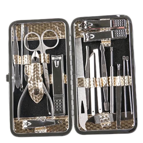 WEKADRIN 19 Stück Teiliges Maniküre set aus Langlebigem Material Multifunktionaler Nagelknipser und Nageltrimmer Leichtes Tragbares Nagelpflege set für Frauen und Männer Geeignet für WEKADRIN 19 Stück Teiliges Maniküre set aus Langlebigem Material Multifunktionaler Nagelknipser und Nageltrimmer Leichtes Tragbares Nagelpflege set für Frauen und Männer Geeignet für von WEKADRIN