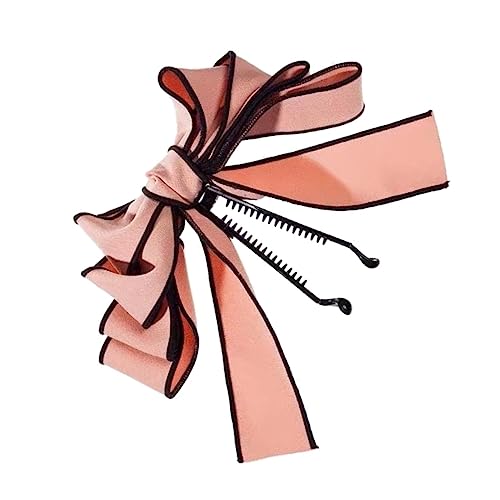 WEKADRIN 1Stück Bananen Haar Clip Mit Elegantem Schleifen Design Vertikaler Haarhalter Für Damen Für Pferdeschwänze Und Hochsteckfrisuren Aus Leichtem Und Langlebigem Material von WEKADRIN