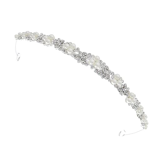 WEKADRIN 1stück Perlen-haarband Mit Glitzernden Strasssteinen Vintage Barock-stirnband Für Damen Für Hochzeiten Und Besondere Anlässe Langlebig Und Leicht Stilvolles von WEKADRIN