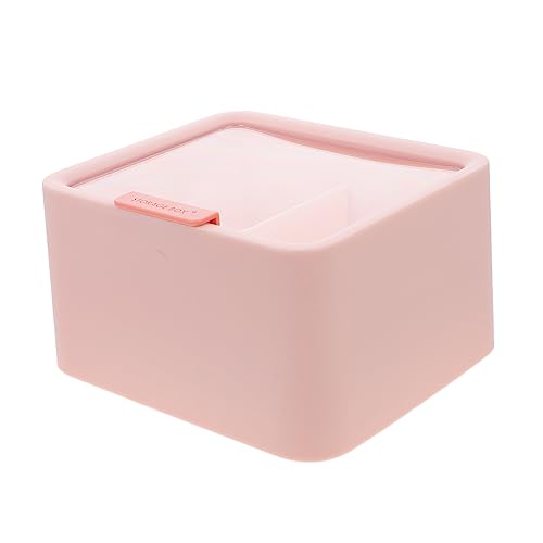 WEKADRIN Aufbewahrungsbox Aus Kunststoff Mit Fächern Für Tupfer Und Aufbewahrungsboxen Organizer Aus Kunststoff Für Make-up Und Einfaches Design Für Schreibtisch Und Waschbecken von WEKADRIN