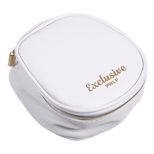 WEKADRIN Kosmetikbeutel Aus Leder Mit Spiegel Für Reisen Make-up Und Lippenstift-aufbewahrung Praktische Schminktasche Mit Spiegel Für Damen Und Mädchen von WEKADRIN