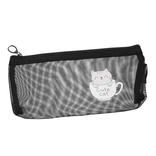 WEKADRIN 1stück Transparenter Mesh Federmäppchen Stift Organizer Für Schule Vielseitige Schreibwaren Aufbewahrungstasche Für Schüler Und Bürobedarf von WEKADRIN