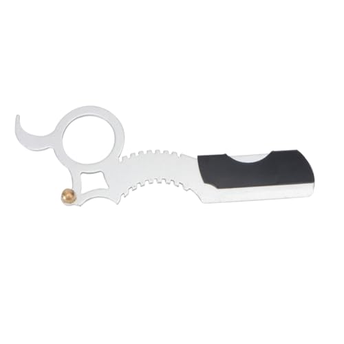 WEKADRIN 1stück Vintage Edelstahl Rasiermesser Für Männer Manuelles Bart Und Augenbrauenschneider-tool Sicher Und Praktisch Für Friseursalons Und Heimgebrauch Naturfarbe von WEKADRIN