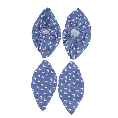 WEKADRIN 2 Paare Waschbare Atmungsaktive Baumwoll Schuhüberzüge für Damen und Herren rutschfest Verstärkt Strapazierfähig für Innenbereich Schmutzabweisend Blau von WEKADRIN