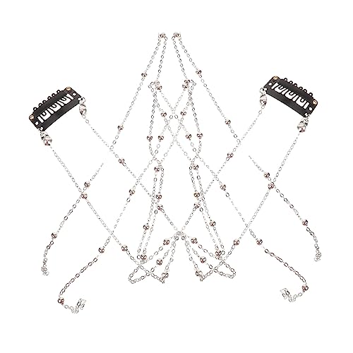 WEKADRIN 2stücke Haarschmuck Haarkette Für Frauen Mädchen Zöpfe Haarschmuck Haarketten Dekorative Haarketten Für Haare Accessoires Für Zöpfe von WEKADRIN
