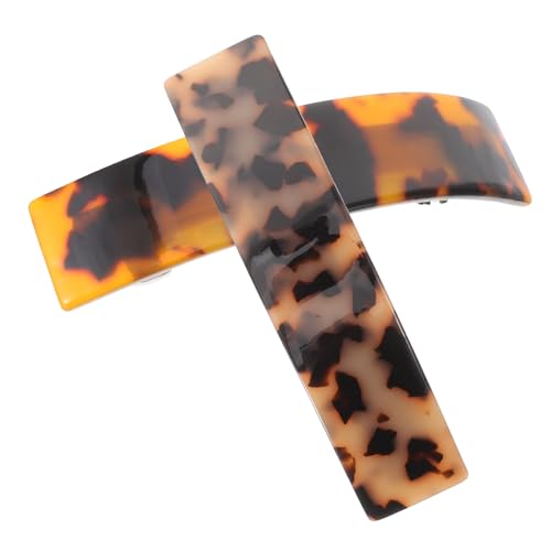 WEKADRIN 2 Stück Französische Haarklammern für Damen Federleichte Stilvolle Haarspangen in Beige und Schildpatt Vielseitig für Dicken Haaransatz und Stilvolle Pferdeschwanz frisuren von WEKADRIN