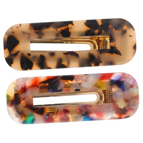 WEKADRIN 2 Stück Haarspangen aus Farbigem Acryl Robuste Haarklammern für Mädchen Vielseitige Styling accessoires für Alltag Party und Besondere Anlässe Geeignet für Dickes und Dünnes Haar von WEKADRIN