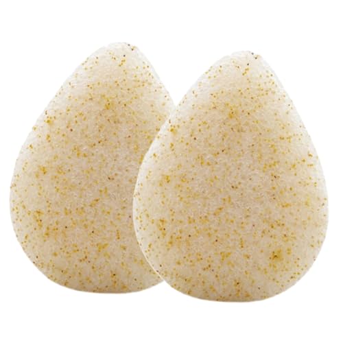 WEKADRIN 2 Stück Hautfreundliche Gesichtsreinigungsschwämme Sanfte Peeling Pads Weiche Makeup Entferner Kompakt Hautschonend Wiederverwendbar für Empfindliche Hautpflege von WEKADRIN
