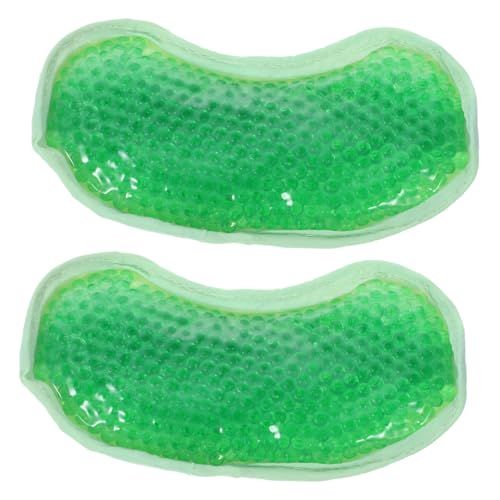 WEKADRIN 2 Stück Kühlende Augenpads für Frauen Anti fatigue Gel augenmaske mit Samtbezug Wiederverwendbar Leicht und Weich Lindert Schwellungen Augenringe und Kopfschmerzen für Reisen und von WEKADRIN