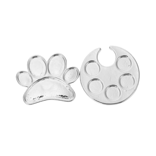 WEKADRIN 2 Stück Nail Polish Mixing Ring Verstellbar Nagellack Mischpalette mit Fächern Nageldesign Zubehör für Professionelle Maniküre und Kreative Nail Art Tragbarer Fingerring für von WEKADRIN