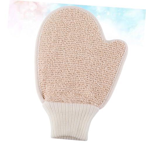 WEKADRIN 2 Stück Peelinghandschuhe aus Leinen und Weiche Badehandschuhe zum Sanften Körperpeeling Abgestorbene Haut Entfernen für Dusche und Spa Rückenschonend für Damen und Herren von WEKADRIN