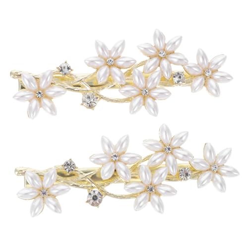 WEKADRIN 2 Stück Perlen Haarspangen Vintage Stil mit Blumen design Zarte Braut Haarschmuck für Hochzeit Party und Festliche Anlässe Geeignet für Damen und Mädchen WEKADRIN 2 Stück Perlen Haarspangen Vintage Stil mit Blumen design Zarte Braut Haarschmuck für Hochzeit Party und Festliche Anlässe Geeignet für Damen und Mädchen von WEKADRIN