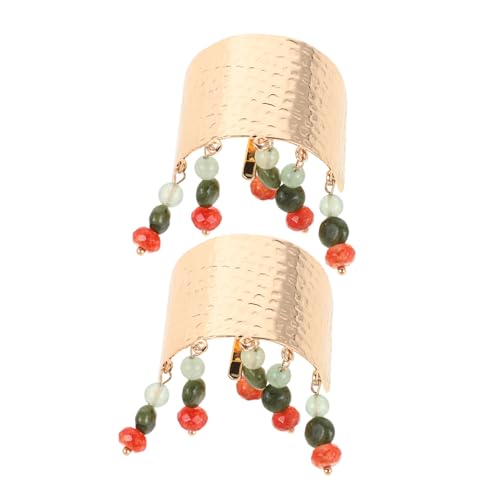 WEKADRIN 2stücke Chinesische Pferdeschwanzschnalle Mit Glasperlenquaste Pferdeschwanz-haaraccessoire Für Frauen Dekorative Pferdeschwanz-klammer Im Chinesischen Stil von WEKADRIN