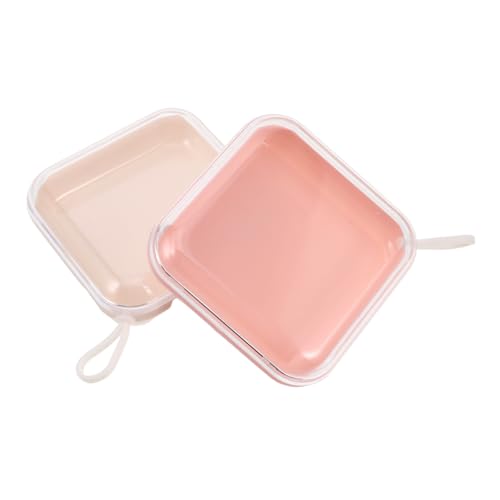 WEKADRIN 2 Stück Press Nail Aufbewahrungsbox Transparent Nagelspitzen Organizer für Falsche Nägel Vielseitig Einsetzbar Übersichtliche Aufteilung Geeignet für Nagelkünstler und Private von WEKADRIN