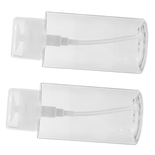 WEKADRIN 2 Stück Pumpflaschen für Makeup Entferner Nagellackentferner Flüssigkeit Lotion Spender Petg Material Reisegröße Einfache Befüllung und Reinigung von WEKADRIN