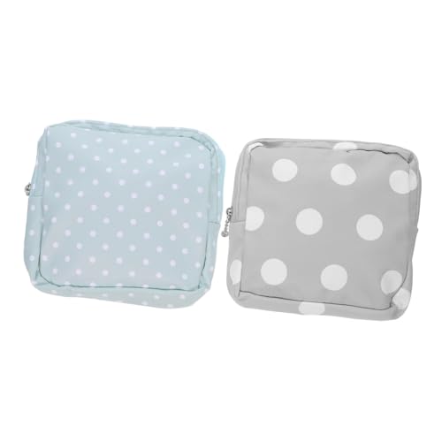 WEKADRIN 2 Stück Sanitary Pad Pouch Tragbare Hygienetasche für Damenbinden Kleine Geldbörse aus Robustem Oxford Vielseitig für Münzen Schlüssel und Kosmetik für Teenager und Reisen von WEKADRIN