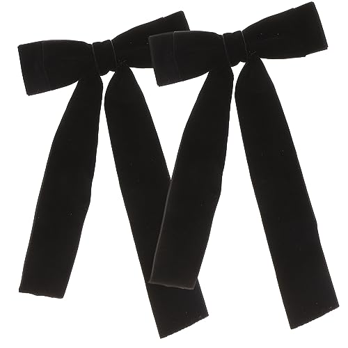 WEKADRIN 2 Stück Stilvolle Haarnadeln Mit Schleife Große Haarclips Für Frauen Für Hochzeiten Partys Und Geburtstage Rutschfest Handgefertigt Aus Samt Für Dickes Und Dünnes Haar von WEKADRIN