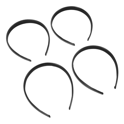 WEKADRIN 2 Stück Schwarze PU Leder Haarreifen für Damen Dünn und Formstabil Modisch Schlicht Vielseitig Kombinierbar Weich und Langlebig Accessoire für Alltag und Besondere Anlässe von WEKADRIN