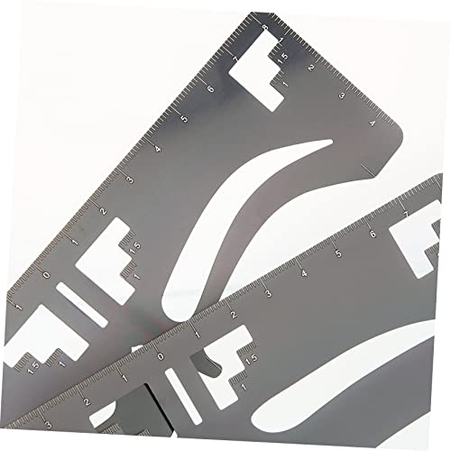 WEKADRIN 2 Stück Teiliges Augenbrauen aus Präzise Punkt Brow Guide Schablonen Flexible Messhilfe zum Augenbrauen Formen Geeignet für Damen von WEKADRIN