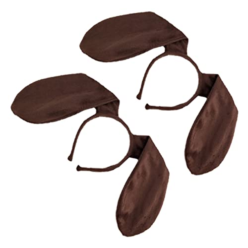 WEKADRIN 2 Stück Teiliges Dackelohren Haarreif Kostüm Party Haarband Lustige Faschingsdekoration Masquerade Zubehör für Karneval und Neujahrsfeier von WEKADRIN