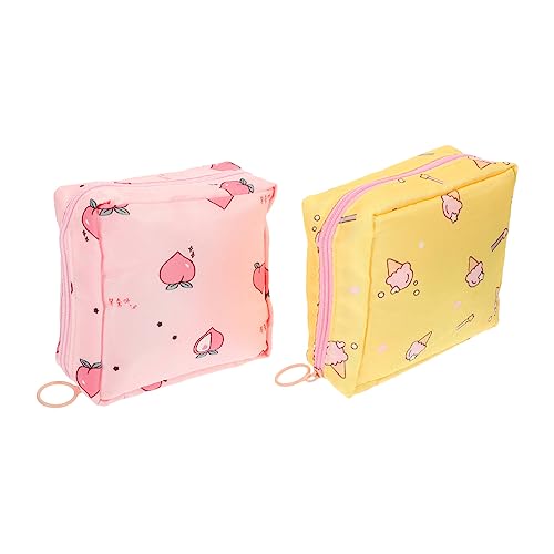 WEKADRIN 2 Stück Tragbare Hygienebeutel für Menstruationsbinden Multipurpose Aufbewahrungstasche Stilvoller und Praktischer Perioden Organizer für Frauen Große Kapazität Reizvolles Design von WEKADRIN