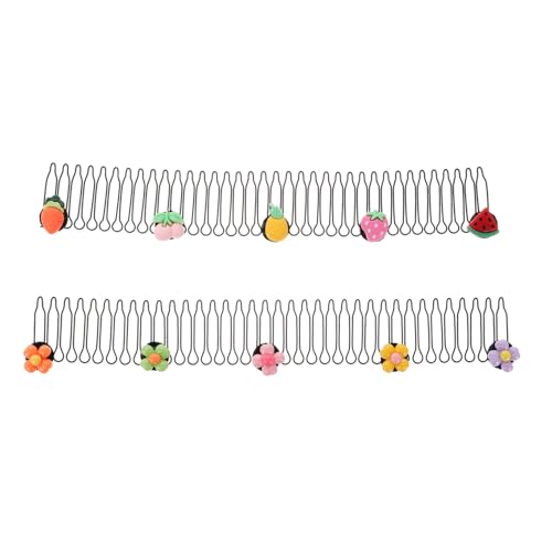 WEKADRIN 2stücke Junge Mädchen Haarkamm Mit Unsichtbaren Haarnadeln Haarspangen Für Mädchen Dekorativer Haarkamm Für Frisuren Haar-accessoires Für Lockiges Haar Mühelose Haarfixierung von WEKADRIN